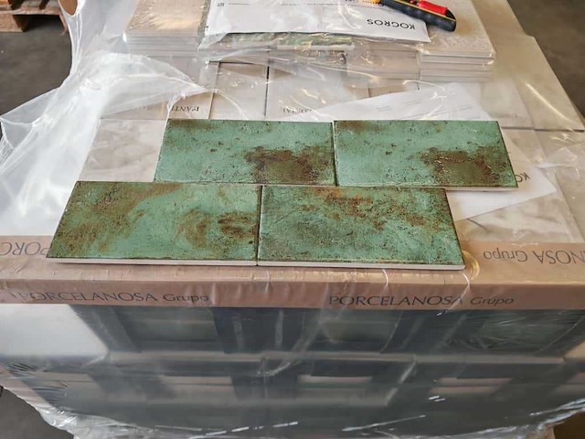L'antic colonial fiji green glans wandtegel 10x20 cm 27,32 m² - afbeelding 1 van  14