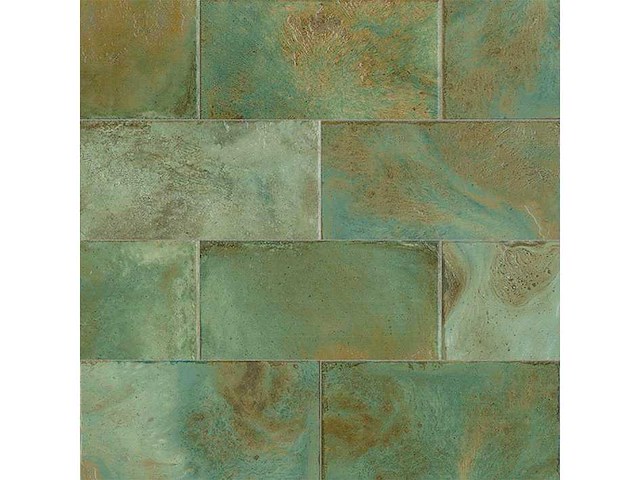 L'antic colonial fiji green glans wandtegel 10x20 cm 27,32 m² - afbeelding 13 van  14