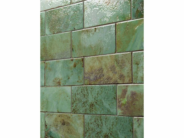 L'antic colonial fiji green glans wandtegel 10x20 cm 27,32 m² - afbeelding 4 van  7