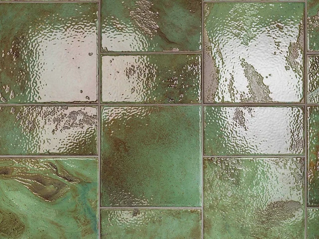 L'antic colonial fiji green glans wandtegel 10x20 cm 27,32 m² - afbeelding 5 van  7