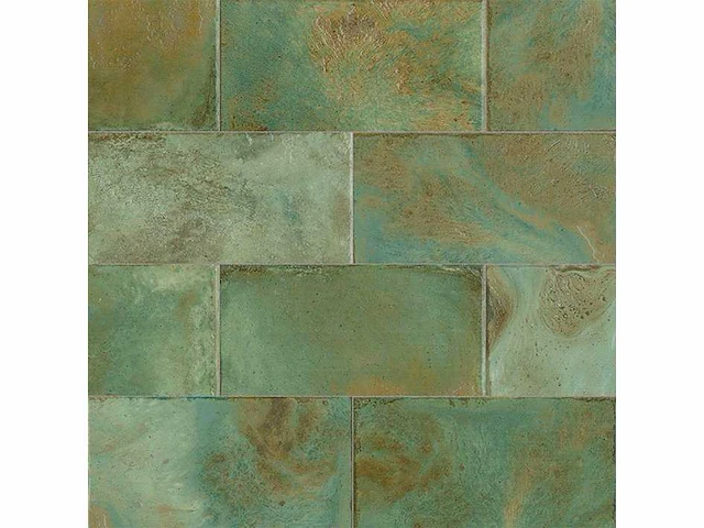 L'antic colonial fiji green glans wandtegel 10x20 cm 27,32 m² - afbeelding 7 van  7