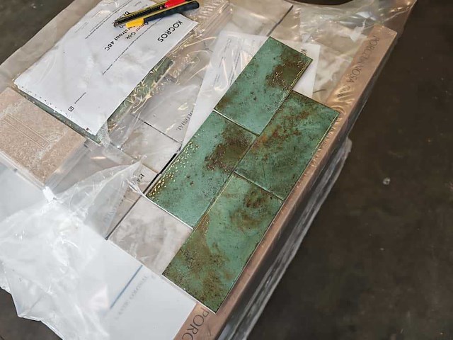 L'antic colonial fiji green glans wandtegel 10x20 cm 27,32 m² - afbeelding 4 van  14