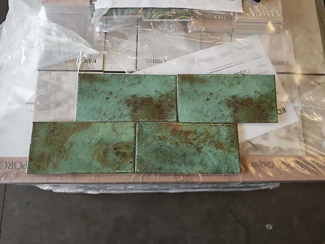 L'antic colonial fiji green glans wandtegel 10x20 cm 27,32 m² - afbeelding 3 van  14