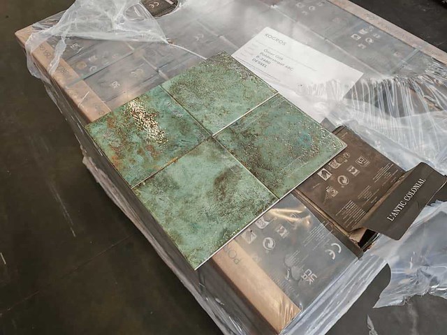 L'antic colonial fiji green glans wandtegel 20x20 cm 25,52 m² - afbeelding 3 van  7