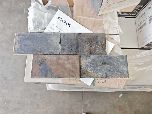 L'antic colonial fiji grey glans wandtegel 10x20 cm 28,8 m² - afbeelding 1 van  9