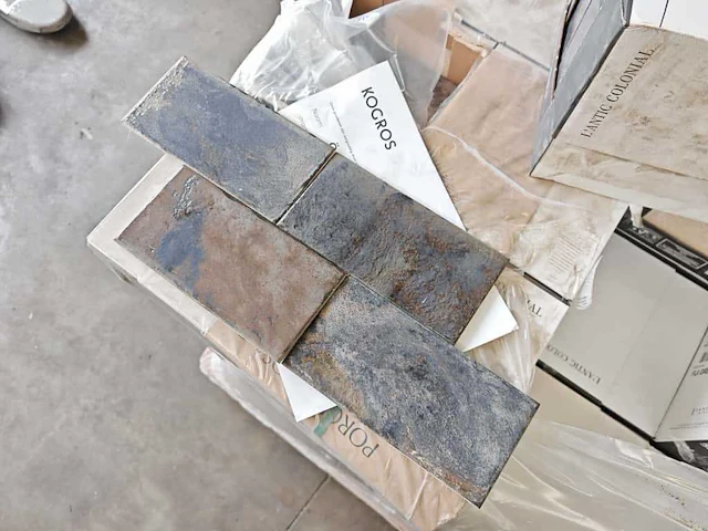 L'antic colonial fiji grey glans wandtegel 10x20 cm 28,8 m² - afbeelding 5 van  9