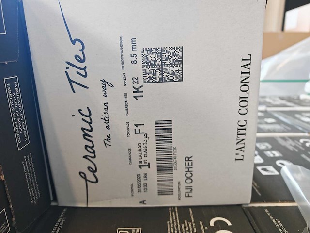 L'antic colonial fiji ocher glans wandtegel 20x20 cm 23,76 m² - afbeelding 6 van  7