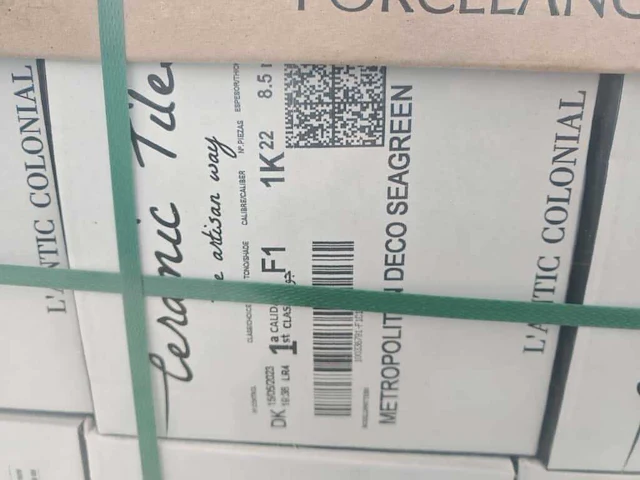 L'antic colonial metropolitan deco seagreen glans wandtegel 20x20 cm 26,4 m² - afbeelding 8 van  8