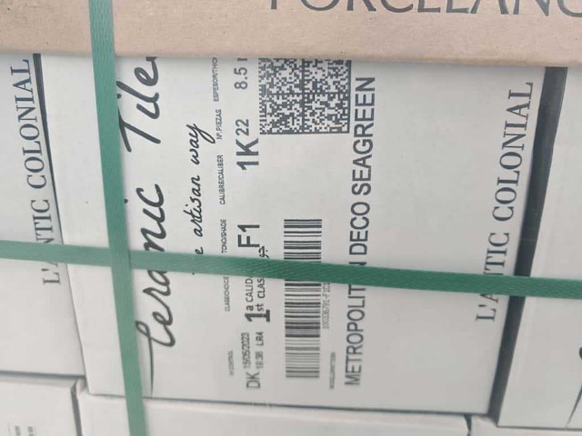 L'antic colonial metropolitan deco seagreen glans wandtegel 20x20 cm 26,4 m² - afbeelding 8 van  8