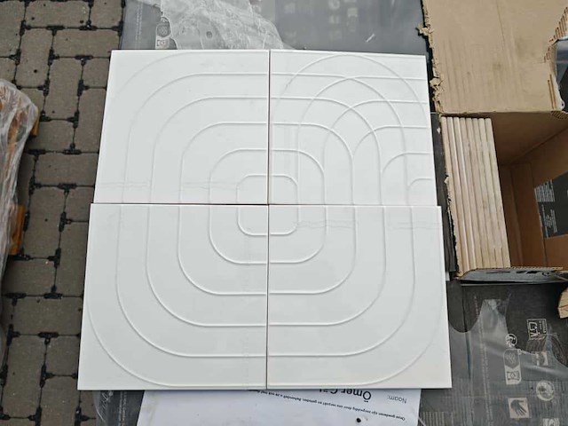 L'antic colonial metropolitan deco snow wandtegel 20x20 cm 43,8 m² - afbeelding 2 van  7