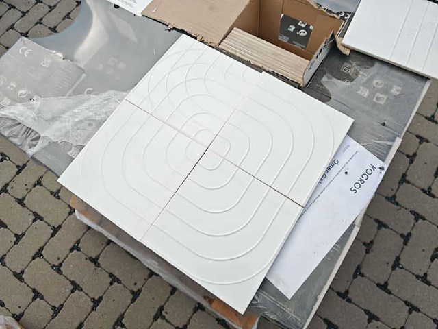 L'antic colonial metropolitan deco snow wandtegel 20x20 cm 43,8 m² - afbeelding 3 van  7