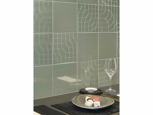 L'antic colonial metropolitan moss glans wandtegel 20x20 cm 26,4 m² - afbeelding 2 van  4