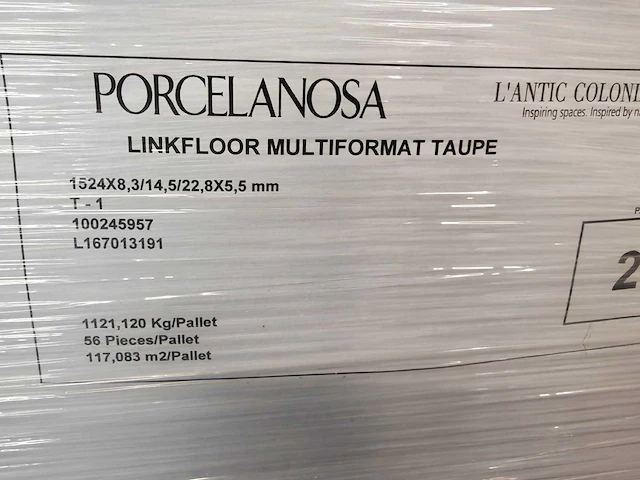 L'antic colonial multiformat taupe click pvc vloer 117 m² - afbeelding 7 van  12