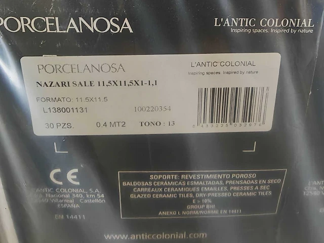 L'antic colonial nazari sale wandtegel 11,5x11,5 cm 33,75 m² - afbeelding 7 van  8