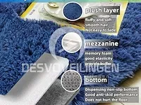 Lanyesky shaggy tapijt 120x200cm blauw - afbeelding 2 van  3