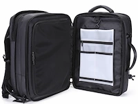 Laptop - rugzak - polyester - multifunctioneel - 43 x 30 x 15 cm. - zwart - afbeelding 3 van  6