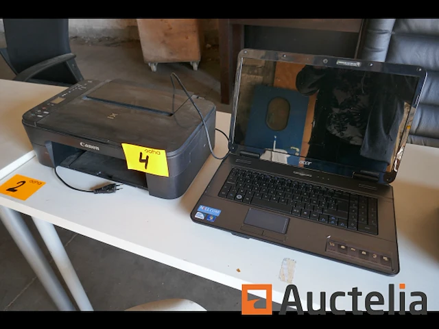 Laptop acer + printer canon - afbeelding 1 van  5