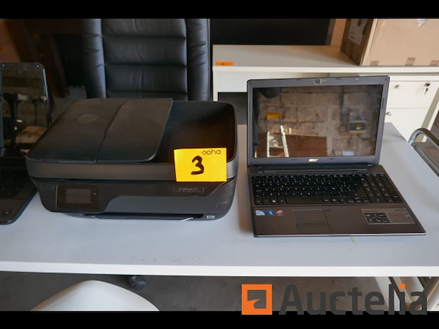 Laptop acer + printer hp - afbeelding 1 van  4