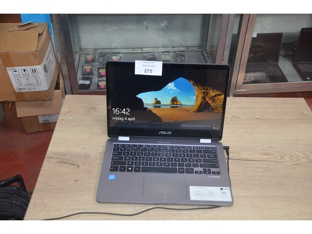 Laptop asus vivobook flip 14 tp401m intel pentium met lader (b397) - afbeelding 1 van  7