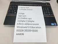 Laptop dell latitude e6520 - afbeelding 3 van  4