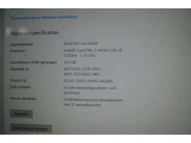 Laptop dell l'attitude e7440 (b2) - afbeelding 9 van  9