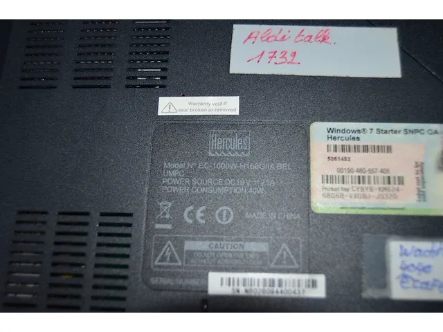 Laptop ecafe hercules ec-1000w-h160g/iabel zonder lader, laptop acer aspire 7520 met lader en draagtas, laptop acer aspire 3690 met muis , lader en draagtas - afbeelding 3 van  15
