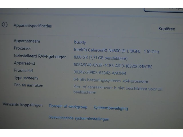 Laptop hp intel inside 150-fq3016nb - afbeelding 5 van  7