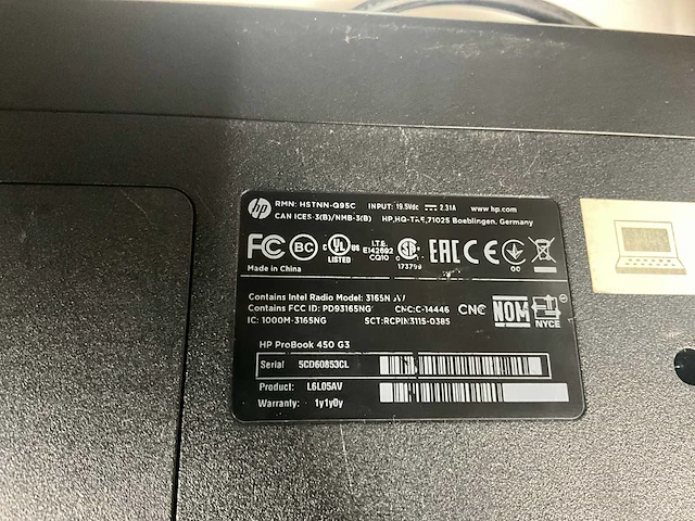 Laptop hp probook 450 g3 - afbeelding 7 van  7