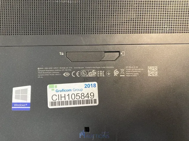 Laptop hp z-book - afbeelding 3 van  4