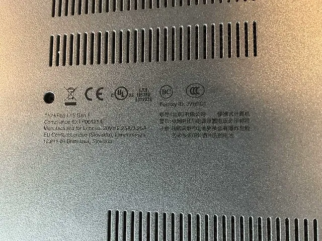 Laptop lenovo thinkpad l15 gen 1 - afbeelding 4 van  4