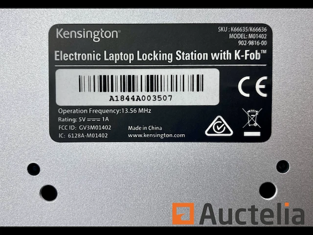 Laptop locking station kensington met intelligent k-fob™ lock 5st - afbeelding 10 van  12
