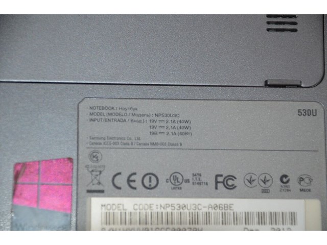 Laptop samsung np 530u3c intel corei5 zonder lader (b396) - afbeelding 7 van  7