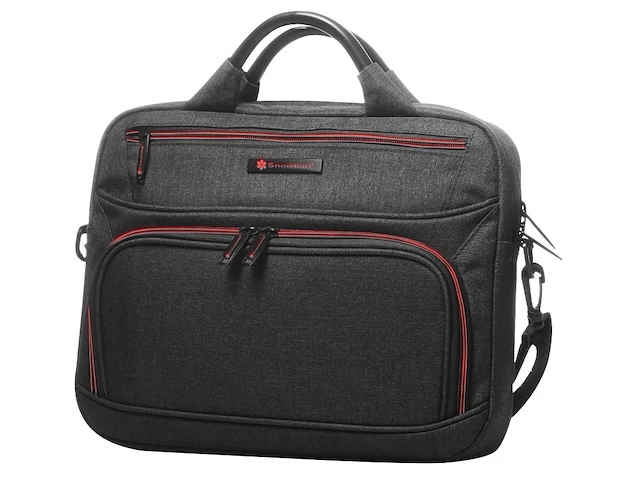 Laptoptas - 13,30'' - polyester jeans - zwart - afbeelding 2 van  2