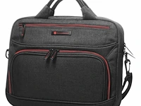 Laptoptas - 13,30'' - polyester jeans - zwart - afbeelding 2 van  2