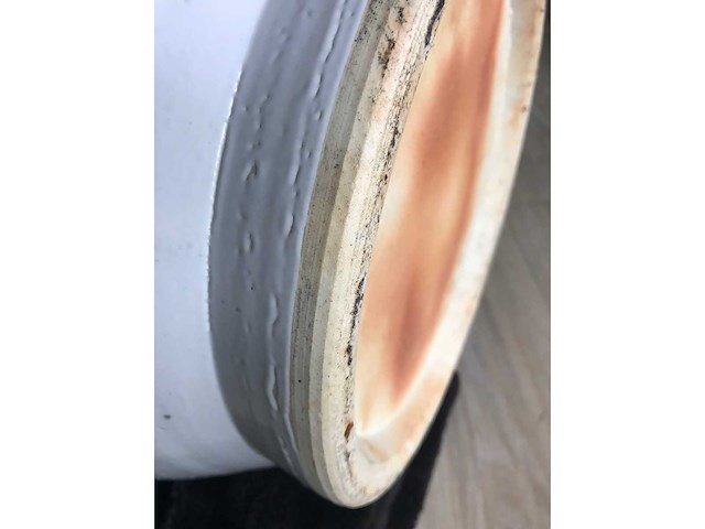 Large blanc de chine ceramic vase. 90cm high. - afbeelding 8 van  34