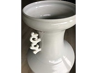 Large blanc de chine ceramic vase. 90cm high. - afbeelding 13 van  34