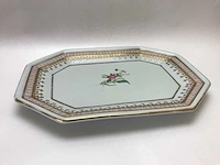 Large chinese hexagonal tureen with peach-shaped lid with tray - afbeelding 28 van  49
