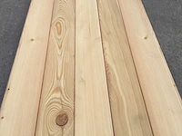 Lariks planchetten 3650 x 145 x 14 mm ( 140 x ) - afbeelding 1 van  6
