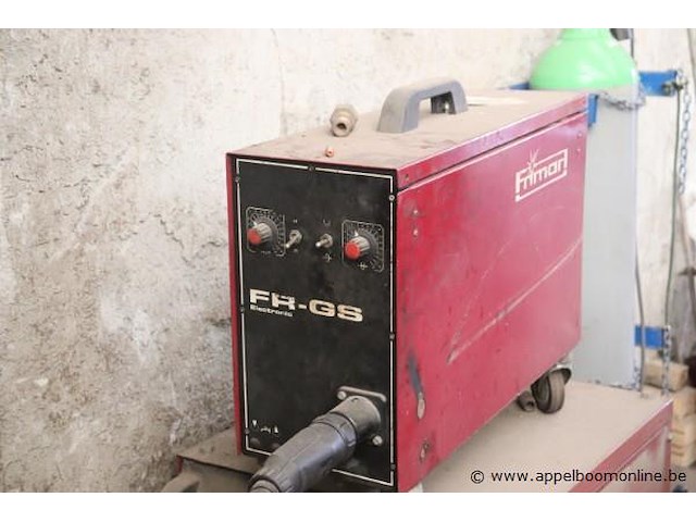 Lastafel vv laspparaat frimont 320 zn ?????, toebhoren en lasscherm - afbeelding 5 van  7