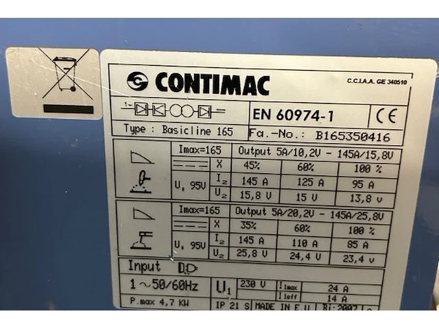 Lastoestel contimac - afbeelding 5 van  5