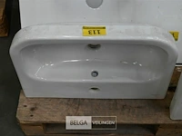 Lavabo steen-keramiek l56xb38 cm wit - afbeelding 1 van  1