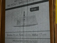 Lavabo steen-keramiek l75xb45 cm wit - afbeelding 1 van  2