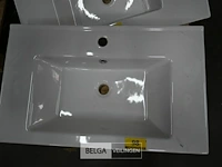 Lavabo steen-keramiek l75xb45 cm wit - afbeelding 1 van  1