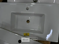 Lavabo steen-keramiek l82xb46 cm wit - afbeelding 1 van  1