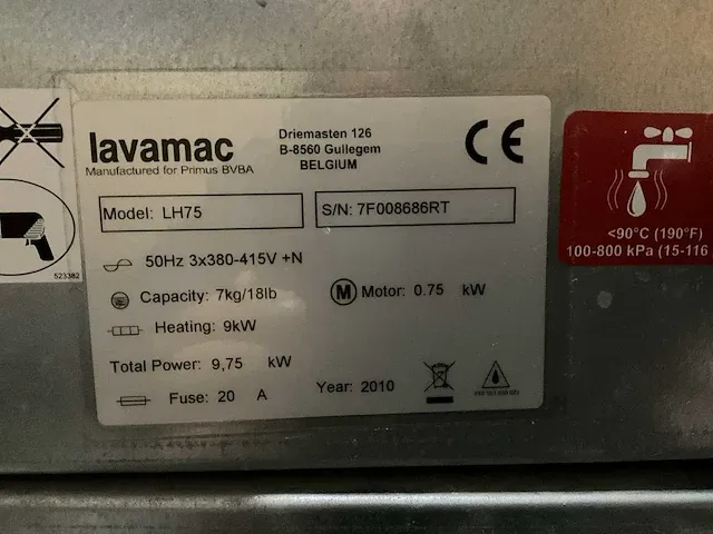 Lavamac lh75 wasmachine - 2010 - afbeelding 8 van  8