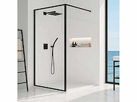 Lavinno - 120 bcf - inloopdouche met mat zwart frame - afbeelding 1 van  5