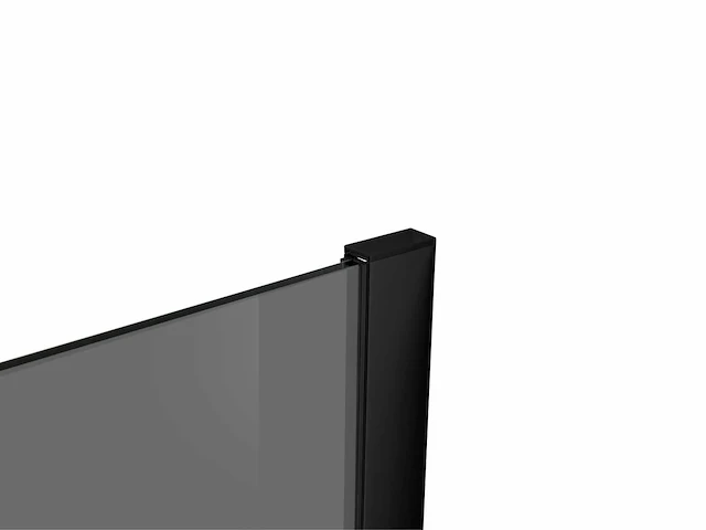 Lavinno - 90 bb - inloopdouche rookglas met mat zwart profiel - afbeelding 3 van  5