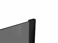 Lavinno - 90 bb - inloopdouche rookglas met mat zwart profiel - afbeelding 3 van  5