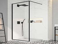 Lavinno - 90 bcf - inloopdouche met mat zwart frame - afbeelding 2 van  5