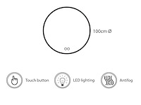 Lavinno - led 100 - bathroom lighting - afbeelding 3 van  8